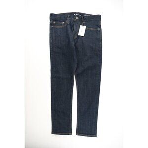 Banana Republic Mens Jeans 30 Blue Denim Slim Sleeve Dark Rinse Selvedge 30x29